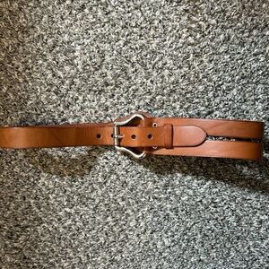 Brown Leather Women’s Belt